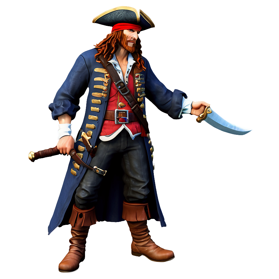 Swashbuckling Rogue Pirate Png Web