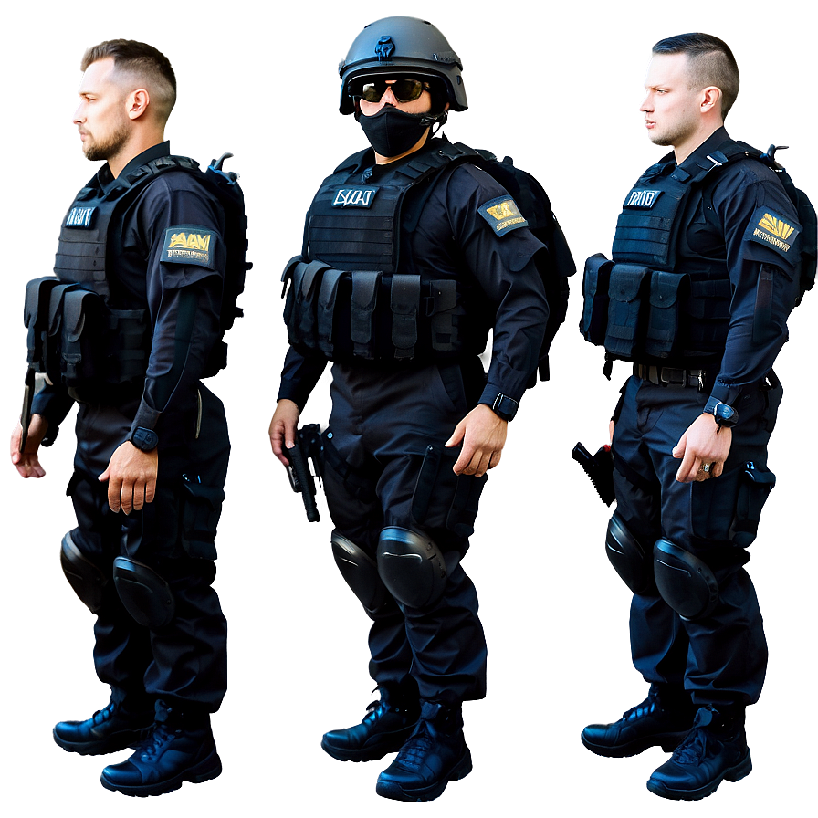 Swat Close Protection Detail Png Wso55