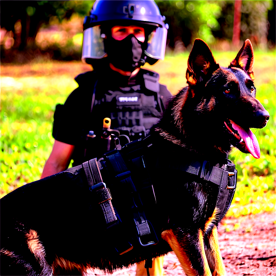 Swat K9 Unit In Action Png 06122024