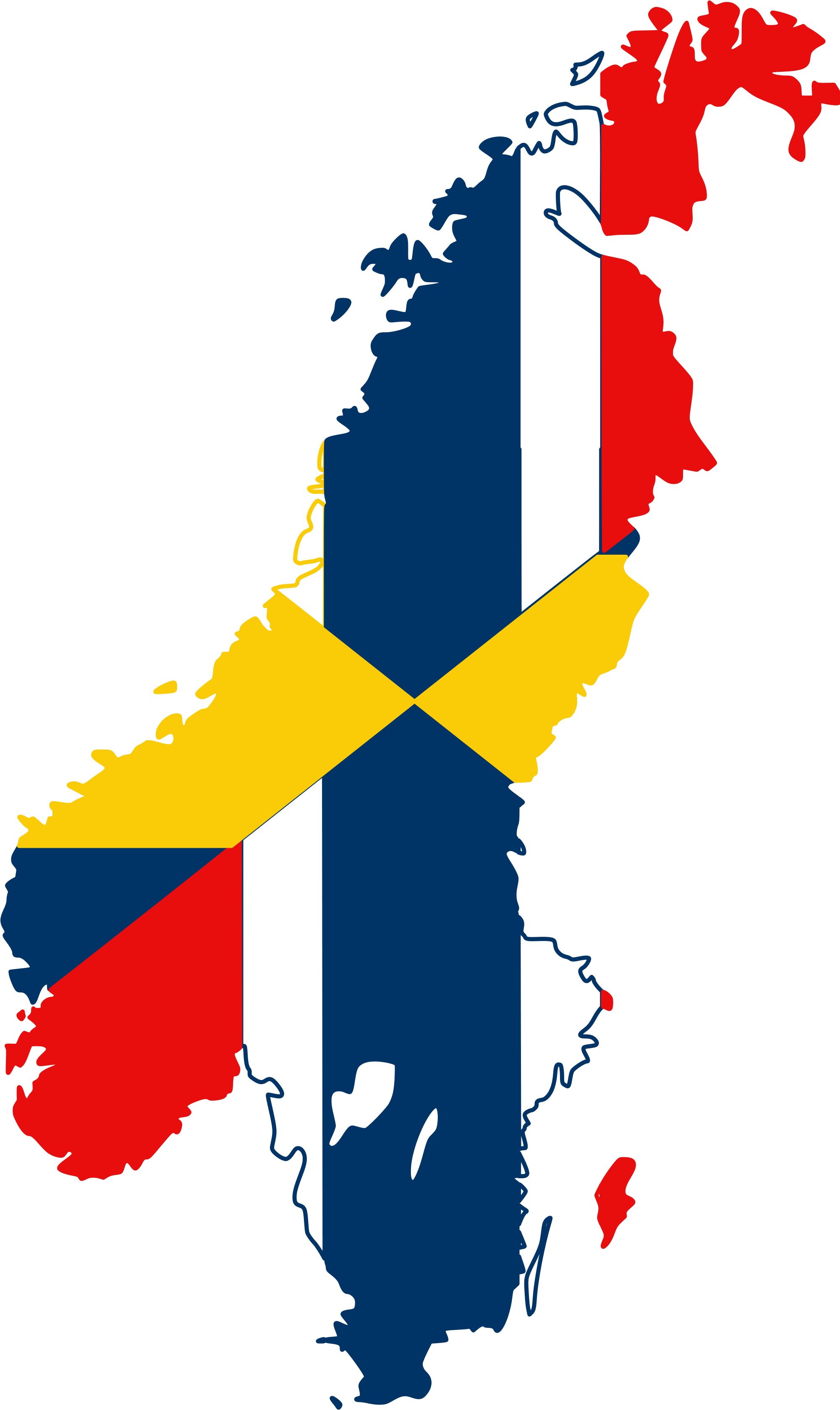 Sweden Nordic Cross Flag Overlay