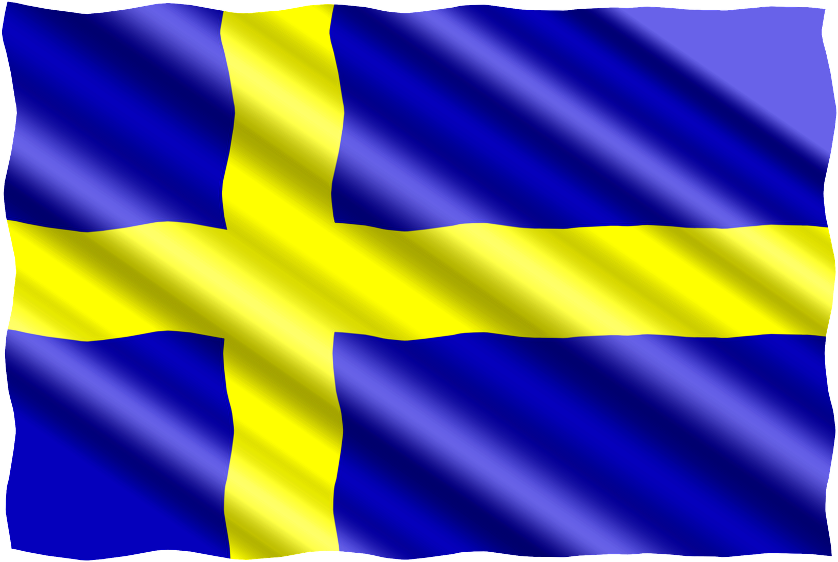 Swedish Flag Waving