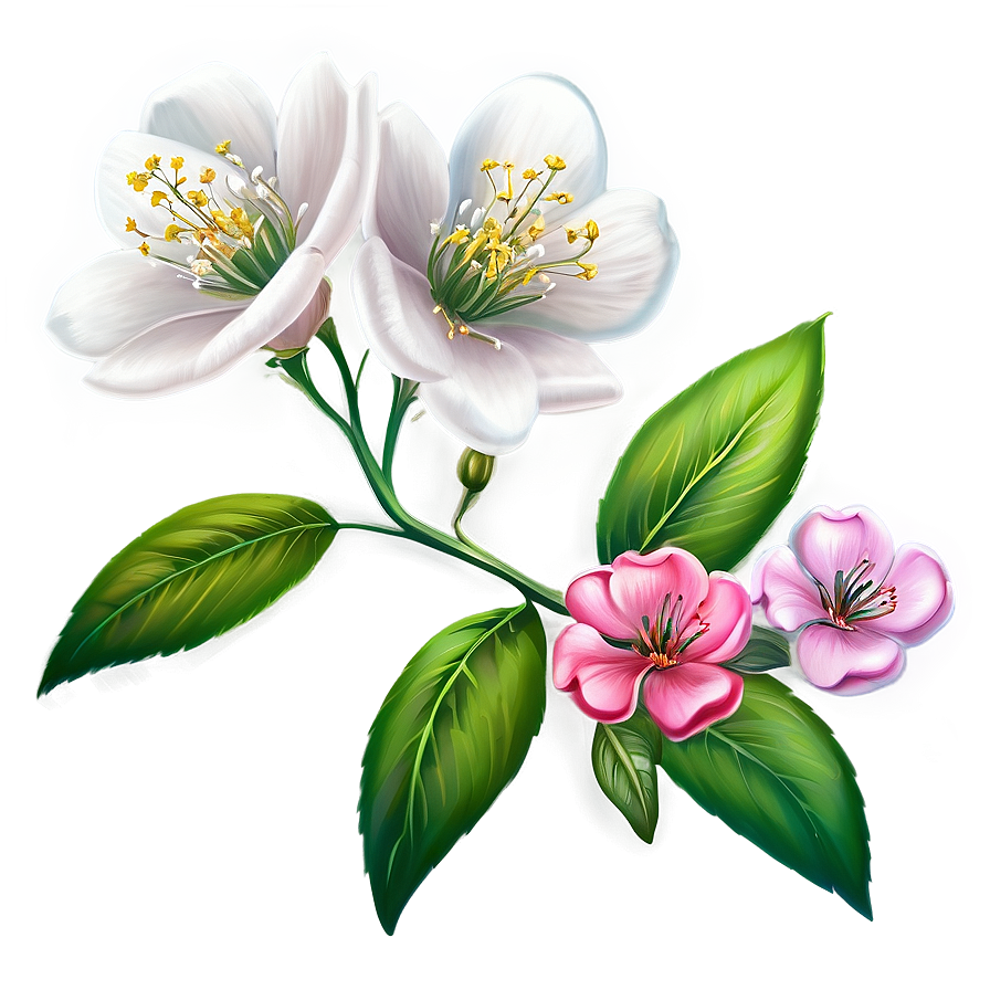 Sweet Blossoms Artwork Png Xko47