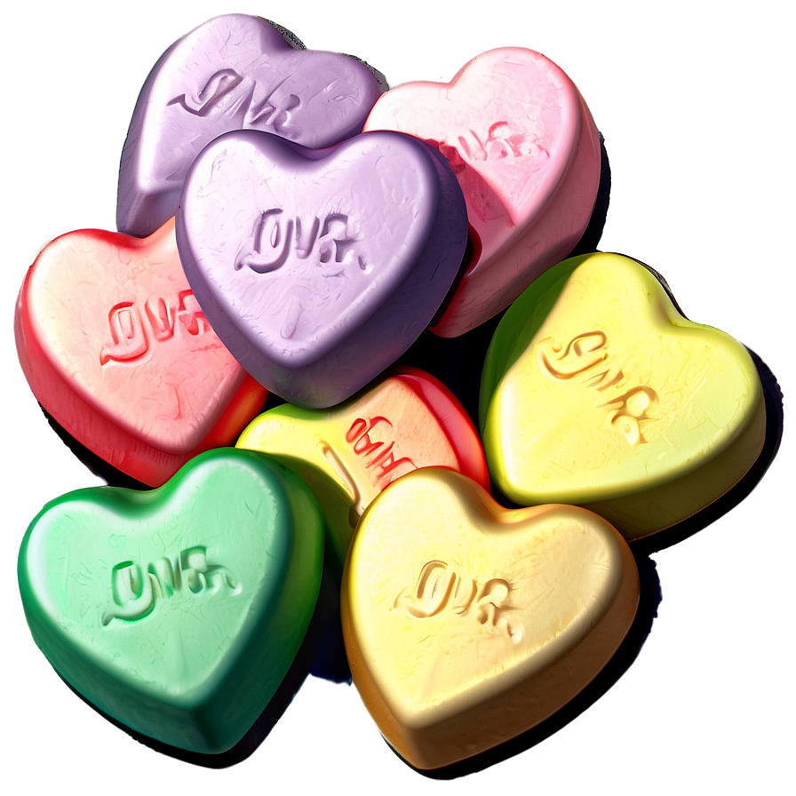 Sweet Conversation Hearts Png Qik56