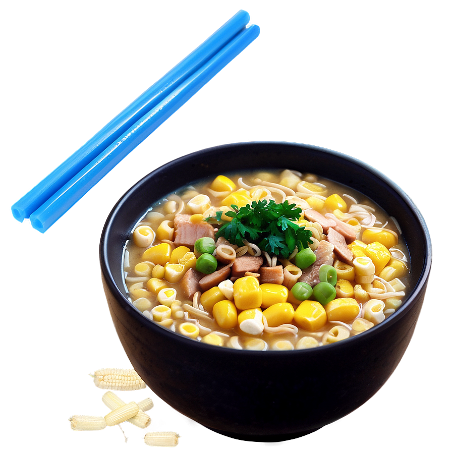 Sweet Corn Ramen Bowl Png 06212024