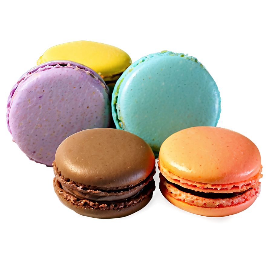 Sweet Macarons Selection Png Srt