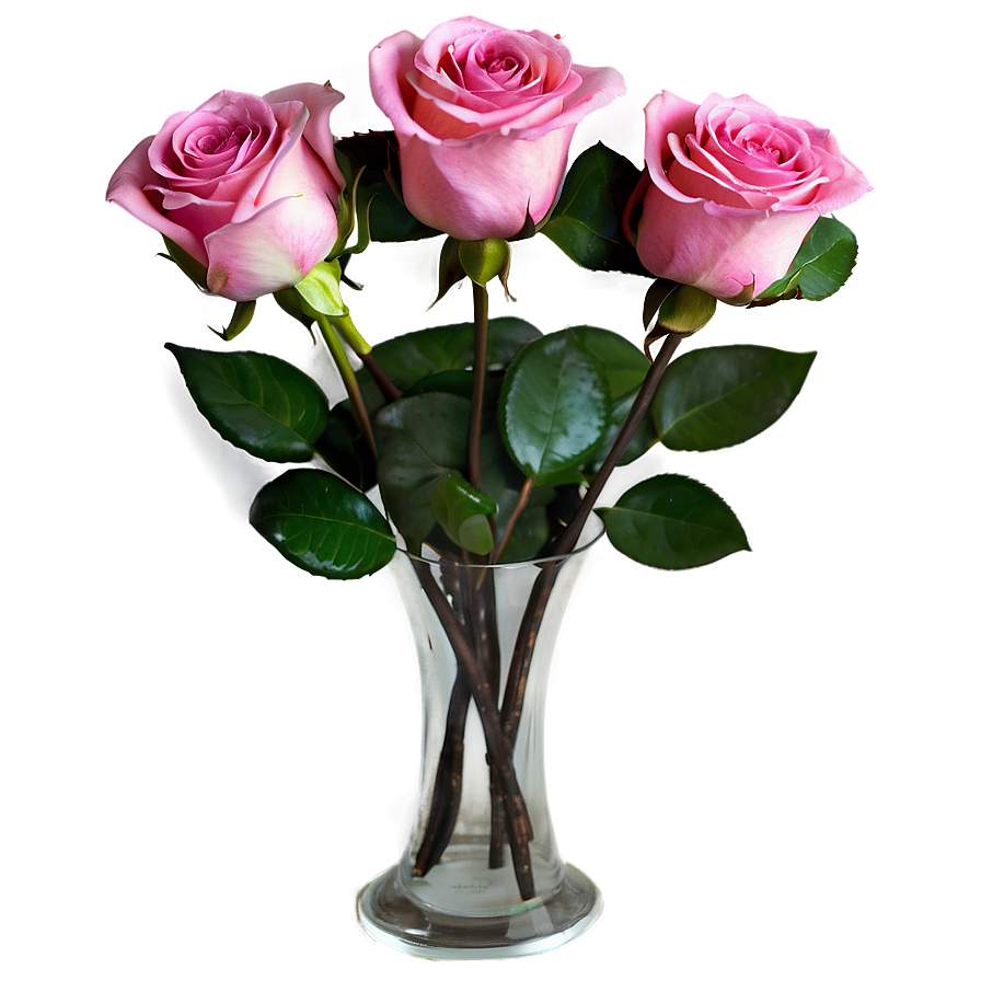 Sweet Pink Roses Arrangement Png Axv