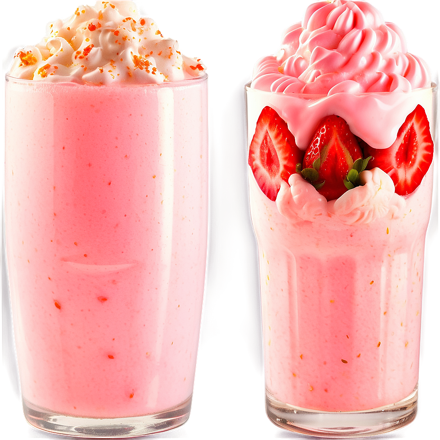 Sweet Strawberry Milkshake Png 68