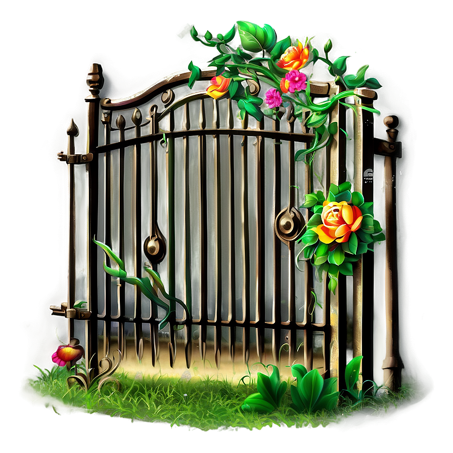 Swinging Garden Gate Png 13