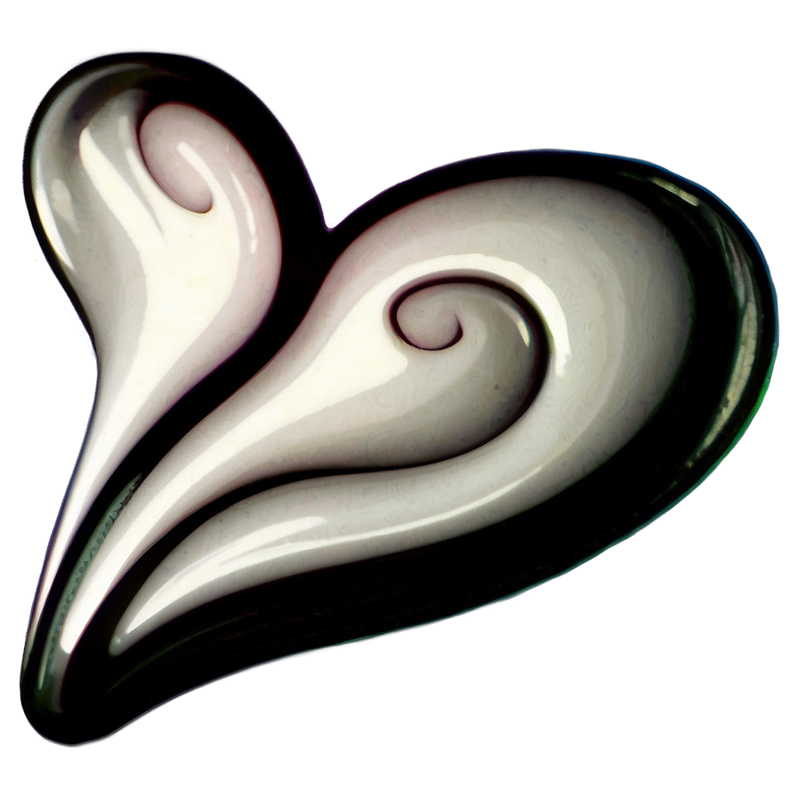 Swirling Heart Tattoo Png B