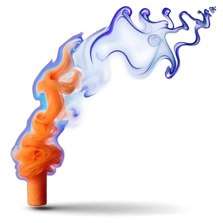 Swirling Orange Smoke Illusion Png 74