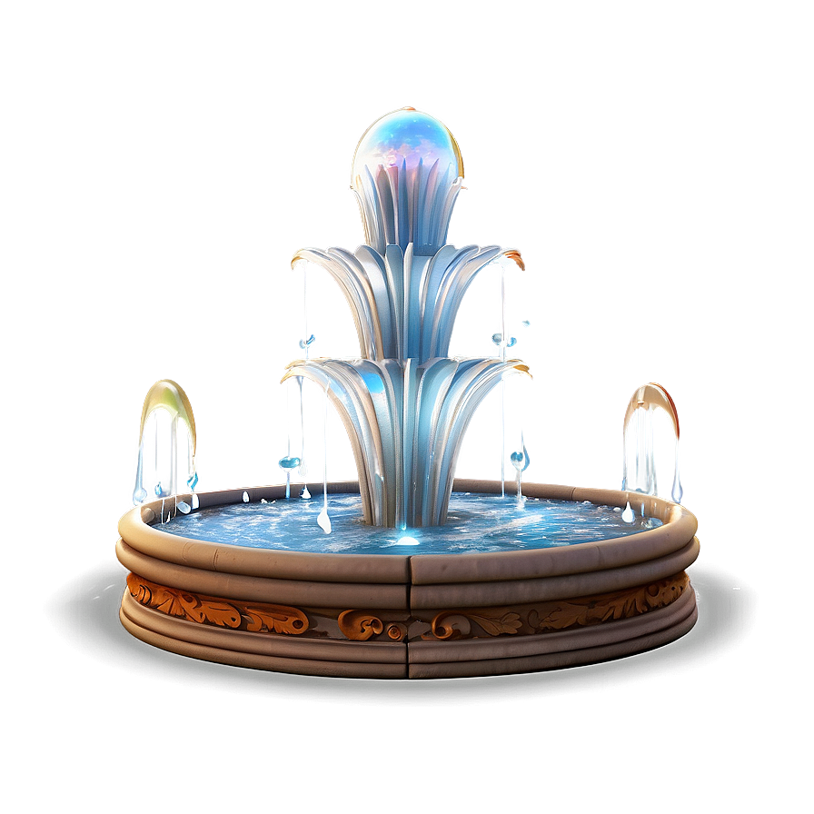 Swirling Spiral Fountain Png 51