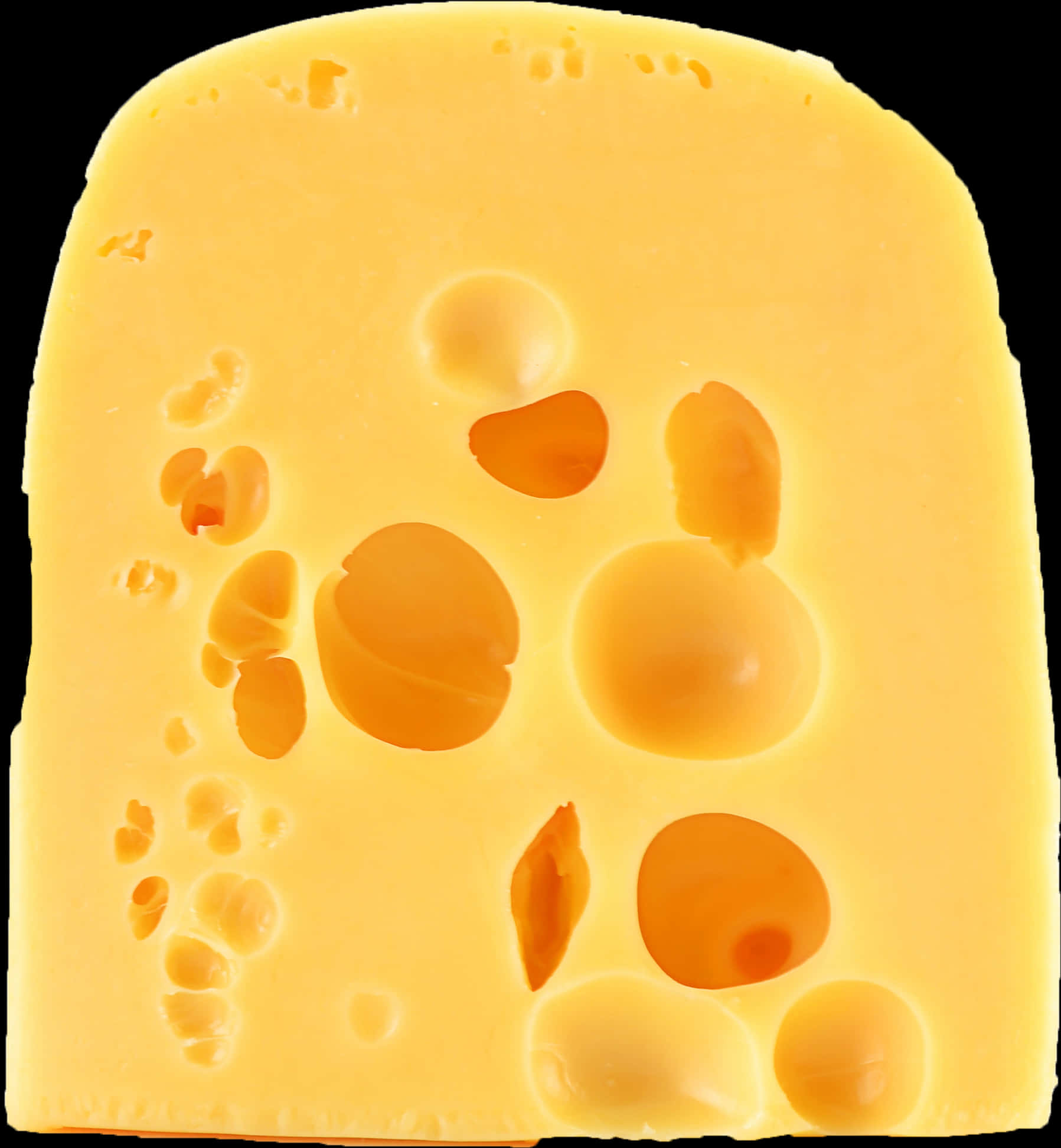 Swiss Cheese Wedge Isolated