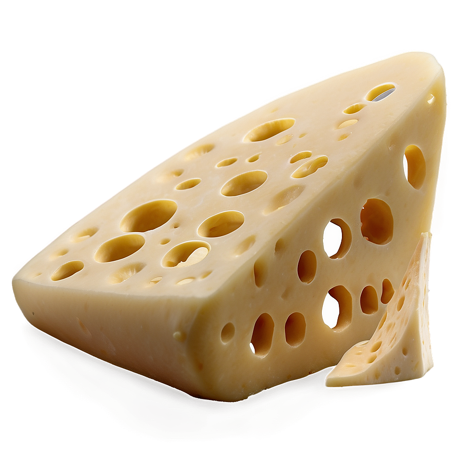 Swiss Cheese Wedge Png 06132024