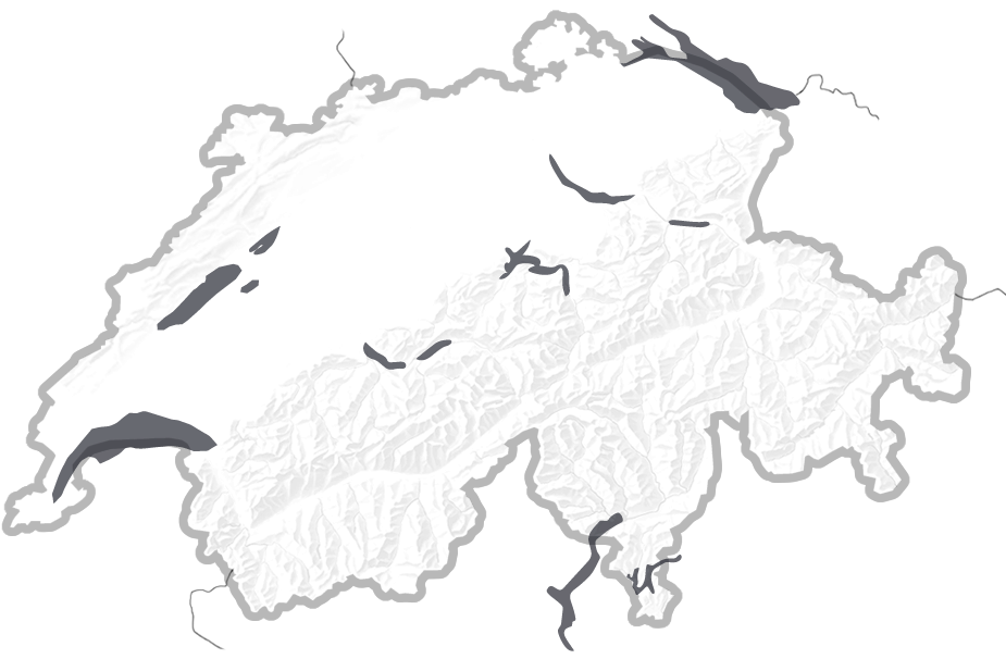 Switzerland Relief Map