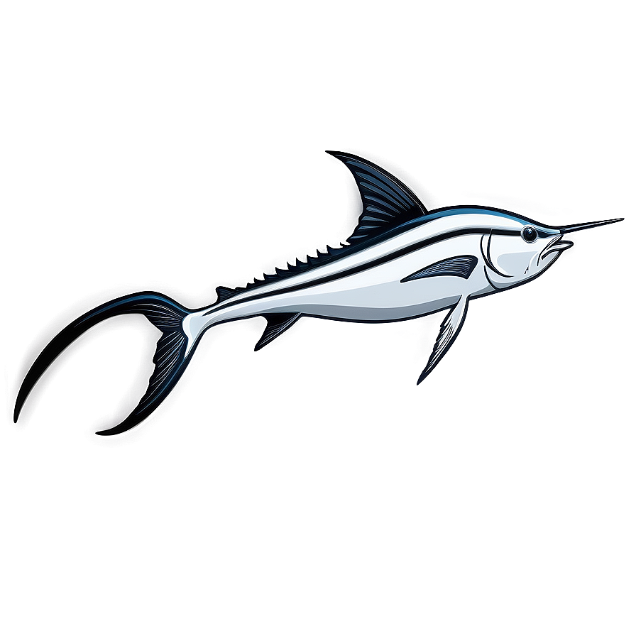 Swordfish Black And White Png 23