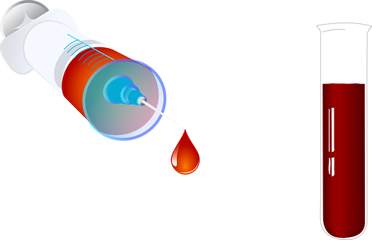 Syringeand Blood Sample