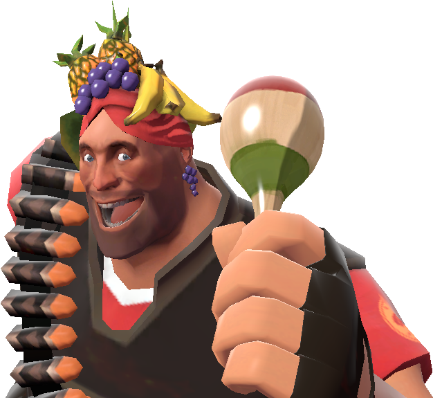 T F2 Demoman Fruit Hat Maraca