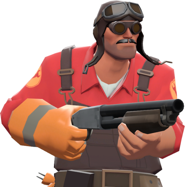 T F2 Engineer Character Portrait