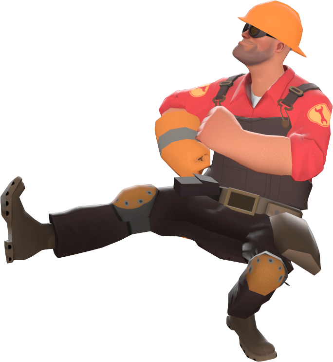 T F2 Engineer Relaxed Pose