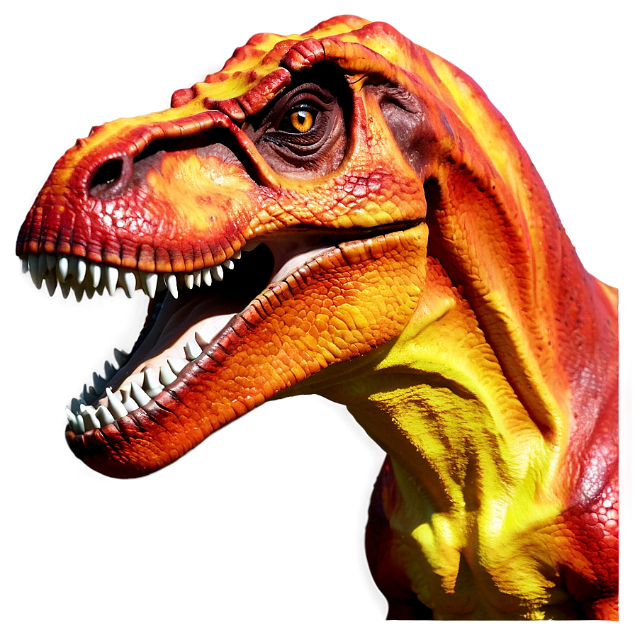 T Rex Head In Fiery Colors Png 06292024