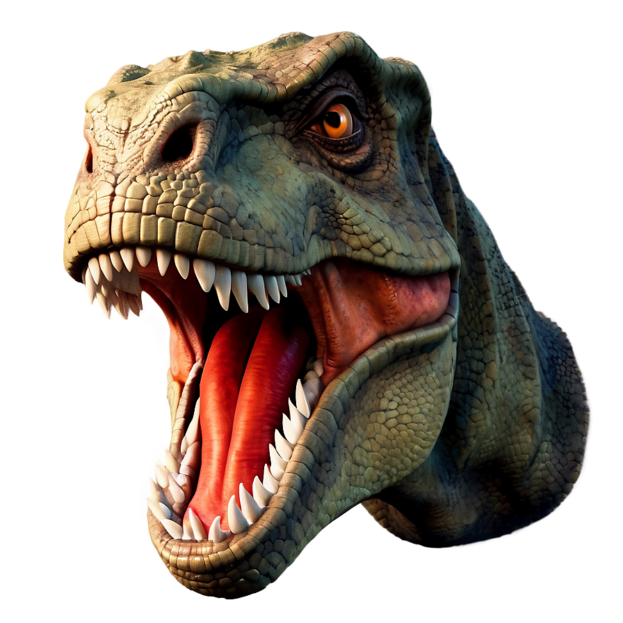 T Rex Head With Dramatic Shadows Png Qlo