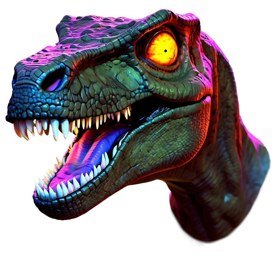 T Rex Head With Glowing Eyes Png 06292024