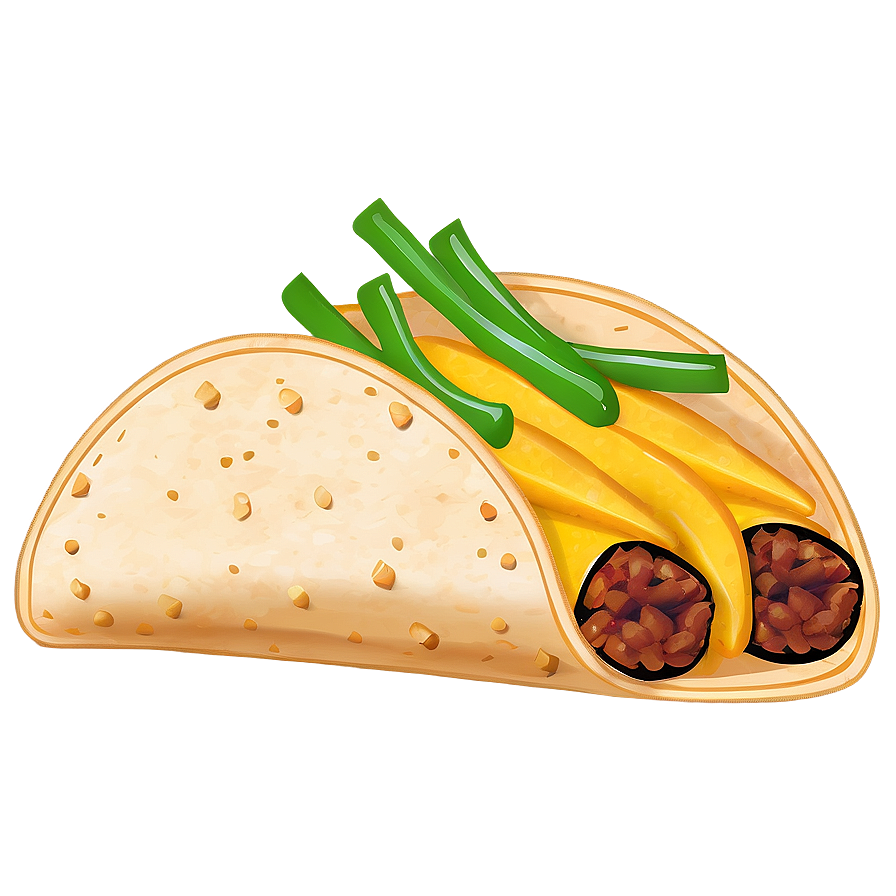 Taco And Chips Clipart Png 06262024