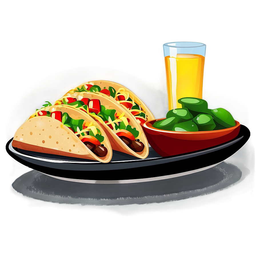 Taco Platter Clipart Png Wol39