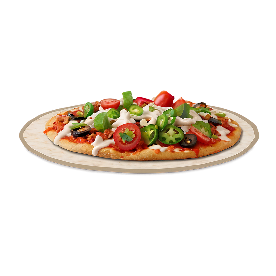 Taco Style Pizza Png Xwh89