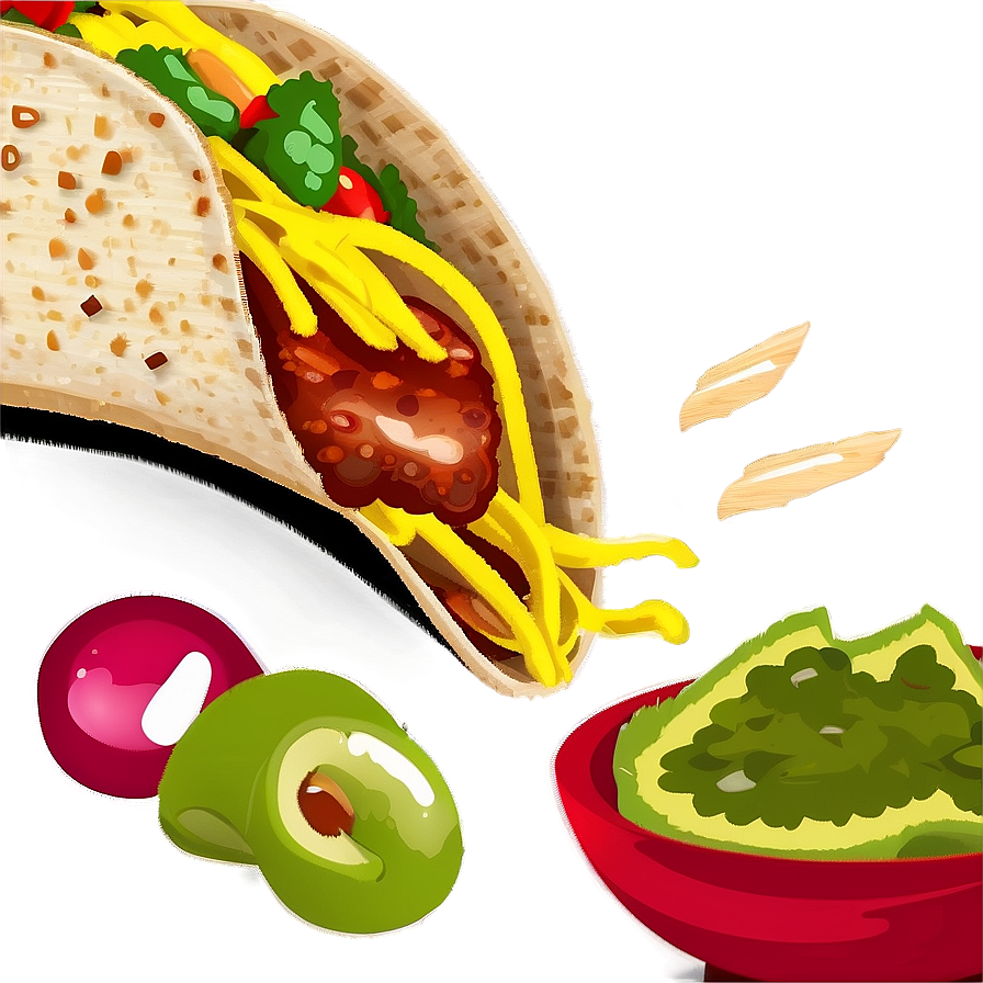 Taco Toppings Clipart Png Wpn