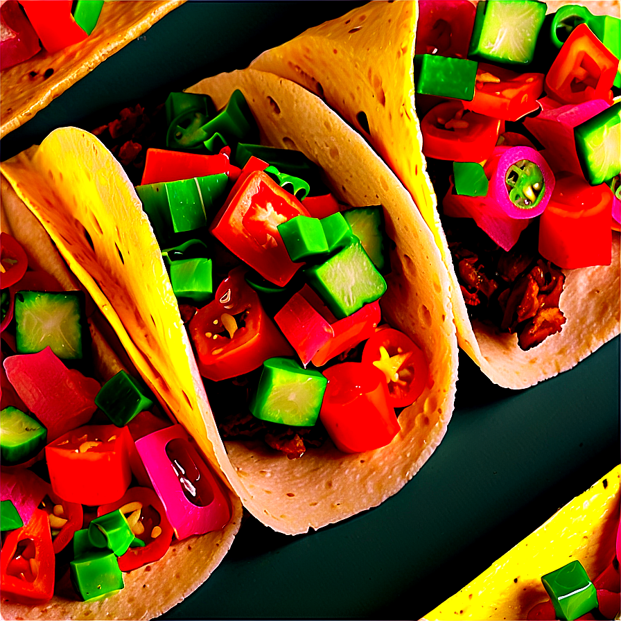 Tacos With Pico De Gallo Png 80