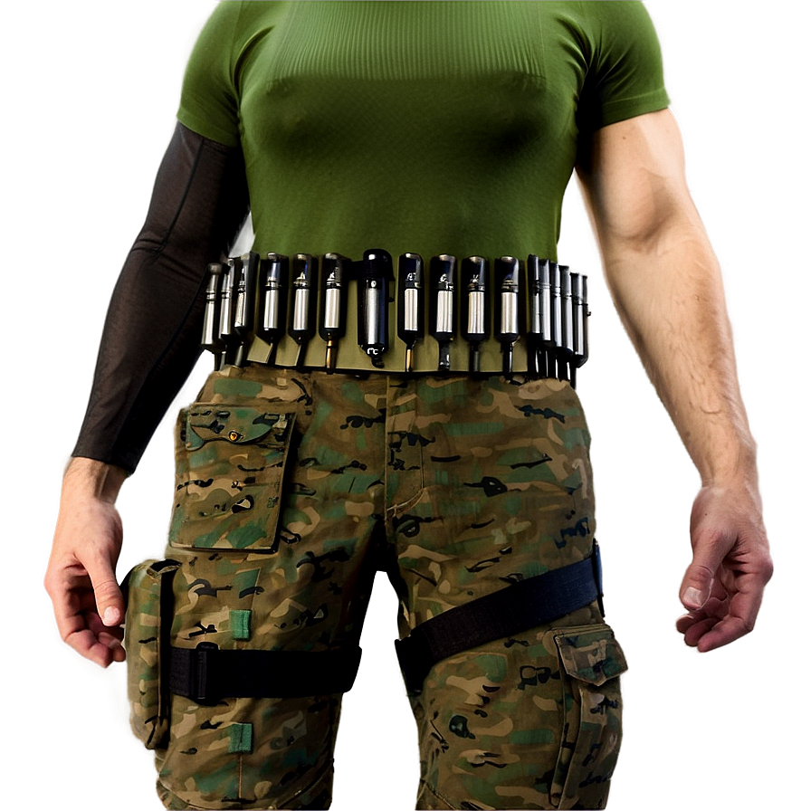 Tactical Bullet Belt Png 56