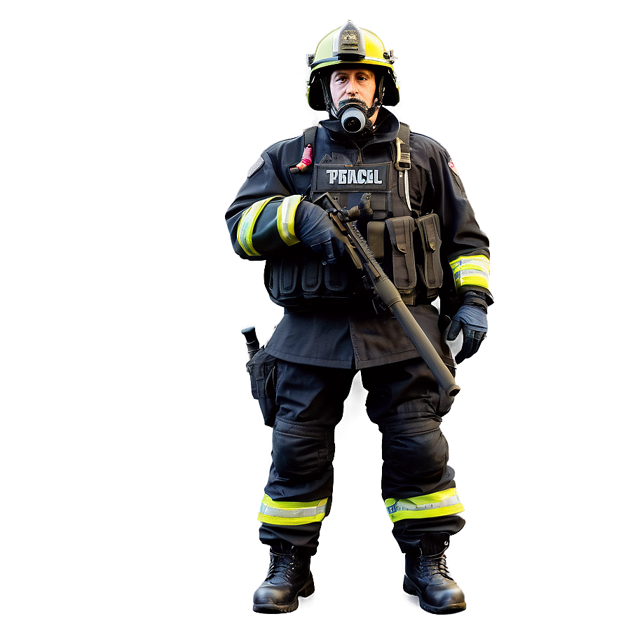 Tactical Firefighter Unit Png Xku