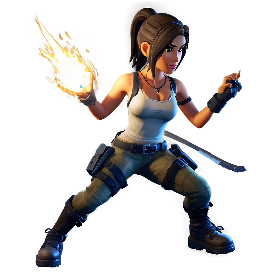 Tactical Lara Croft Fortnite Outfit Png 06282024