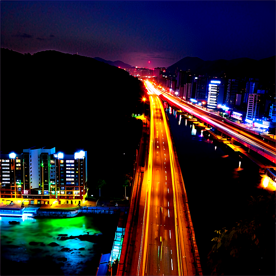 Taedong River Night View Png Qfl64