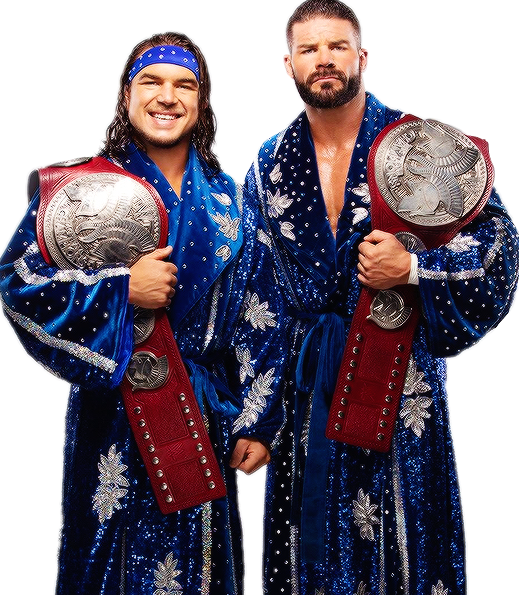 Tag Team Championsin Blue Robes