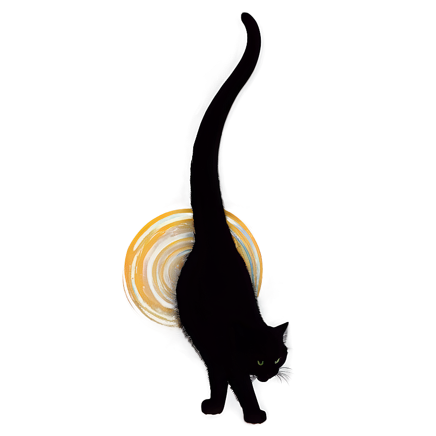 Tail Up Cat Silhouette Png Rkg48