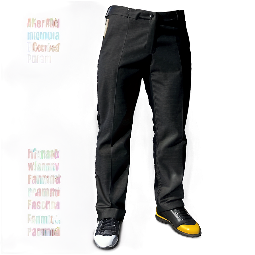 Tailored Black Pants Png 47