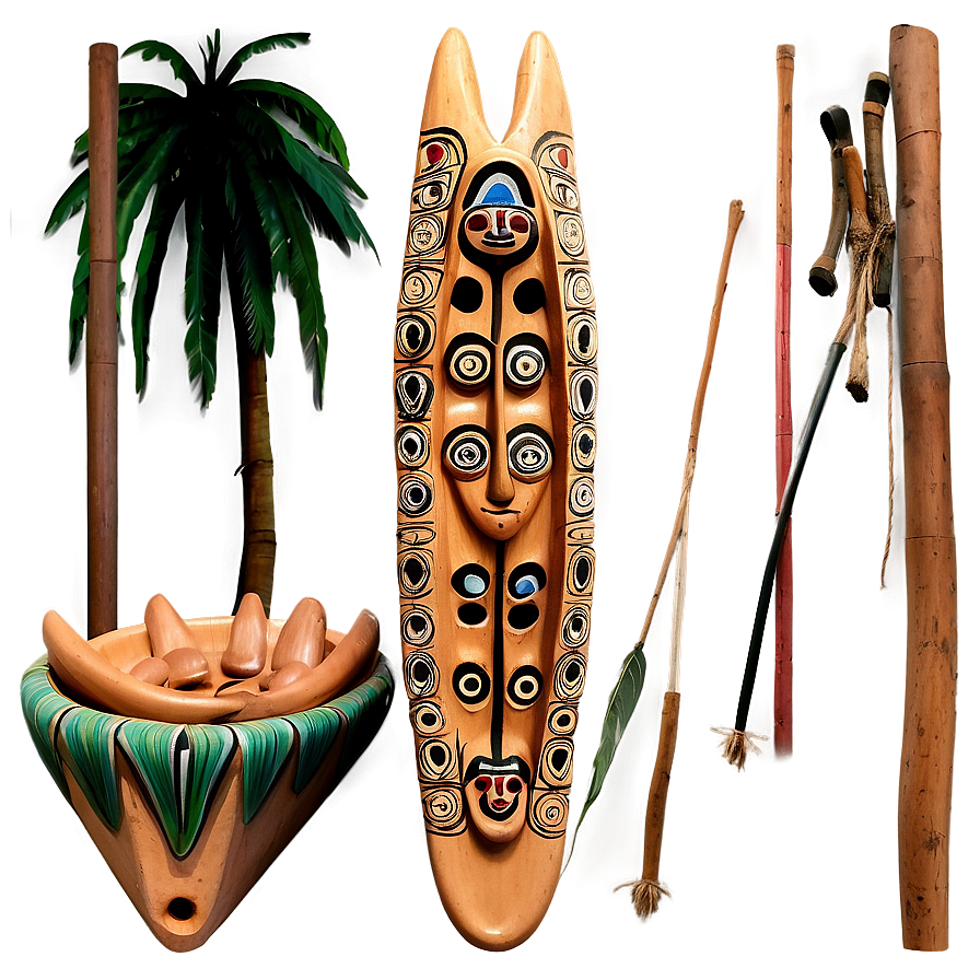 Taino Canoe Carving Png 06292024