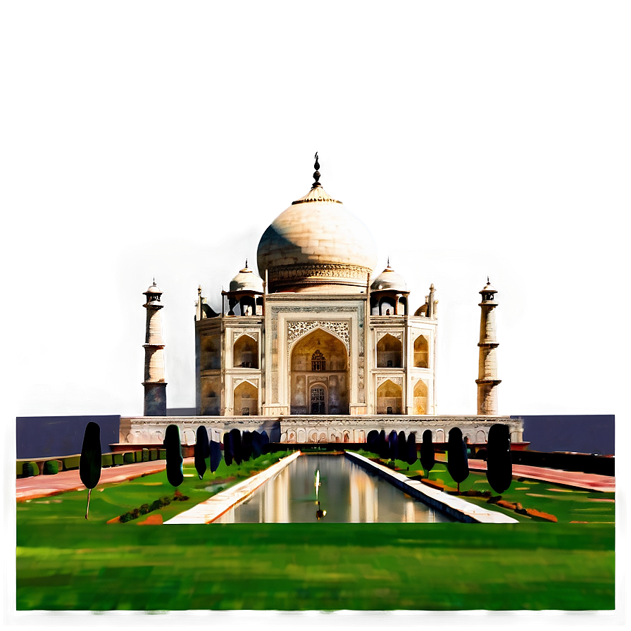 Taj Mahal Garden Pathway Png 06252024