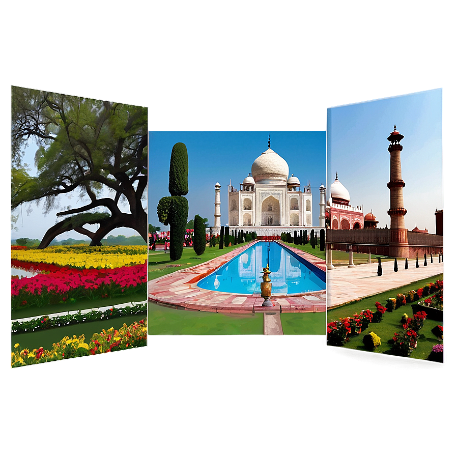 Taj Mahal Garden View Png 06252024