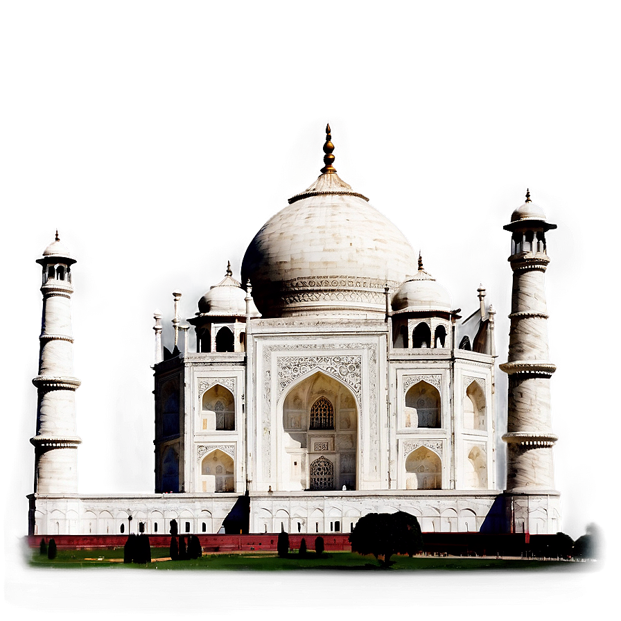 Taj Mahal In Rainy Weather Png Arf26