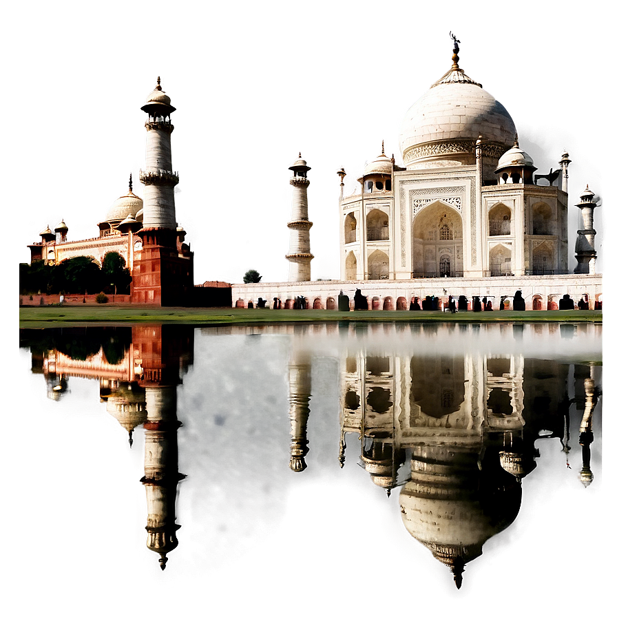 Taj Mahal Reflection In Water Png Owy68