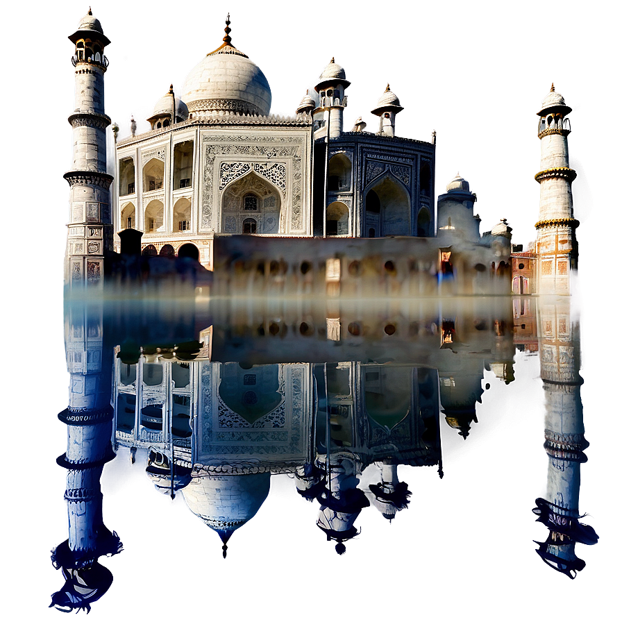 Taj Mahal Reflection In Water Png Yoo93