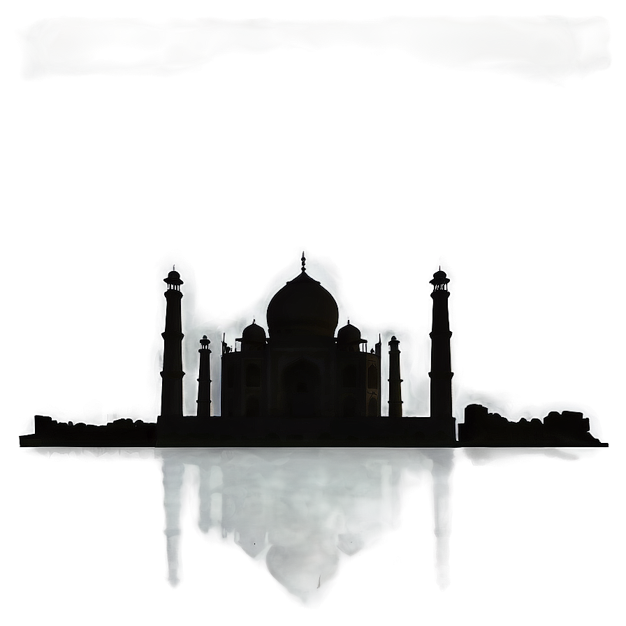 Taj Mahal Silhouette Png Rpf6