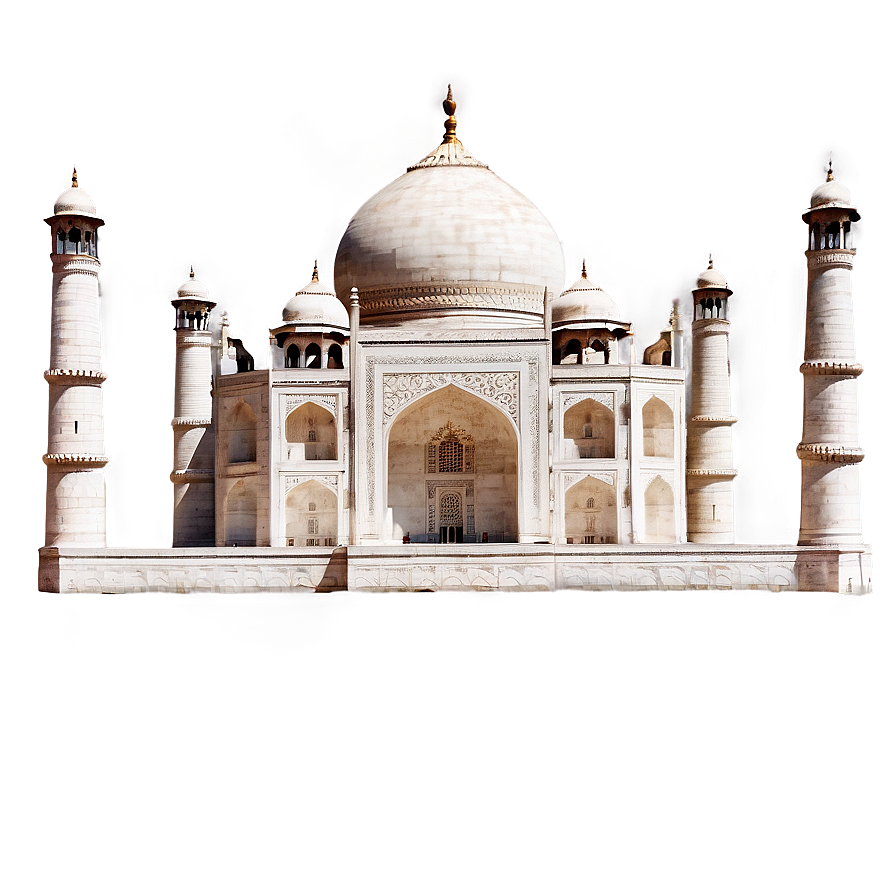 Taj Mahal Symmetry Architecture Png 06252024