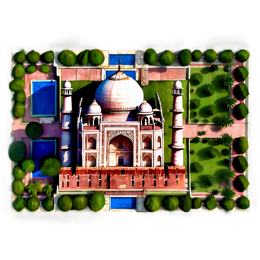 Taj Mahal Top View Png 06252024