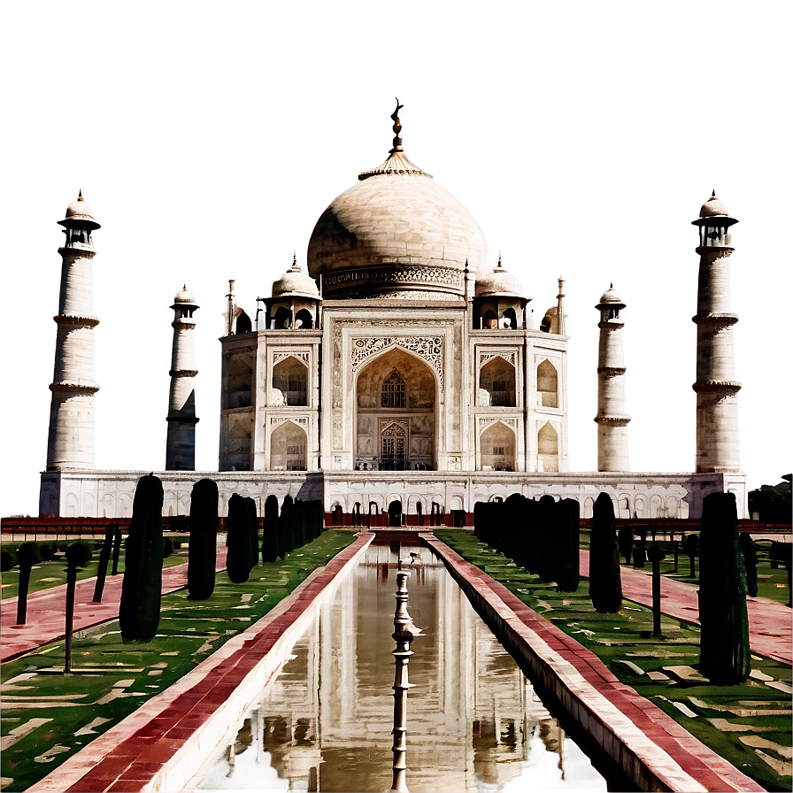 Taj Mahal Winter Scene Png 70