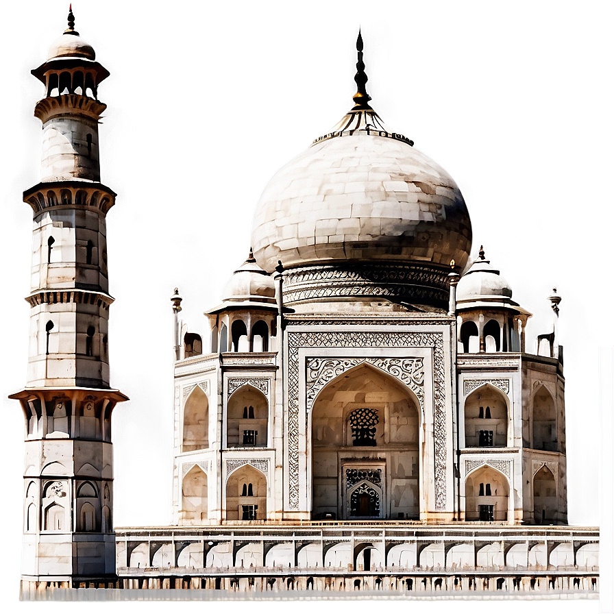 Taj Mahal Winter Scene Png Yla36