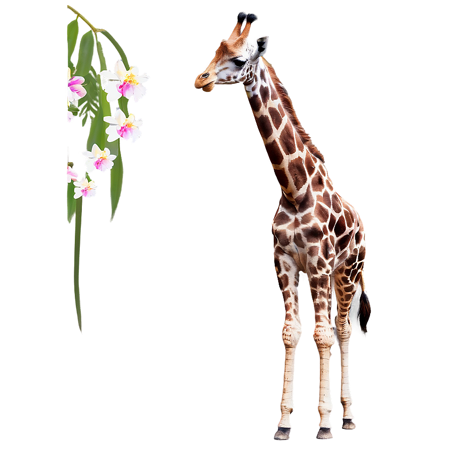 Tall Giraffe In Habitat Png Isn41